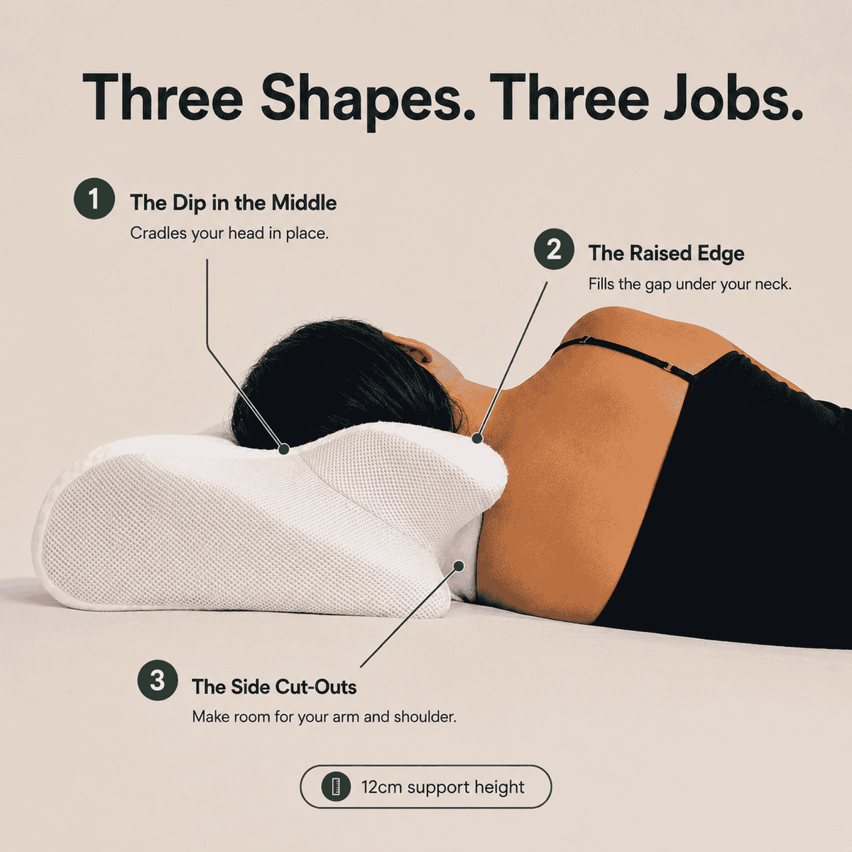 Ergonomic Butterfly Pillow