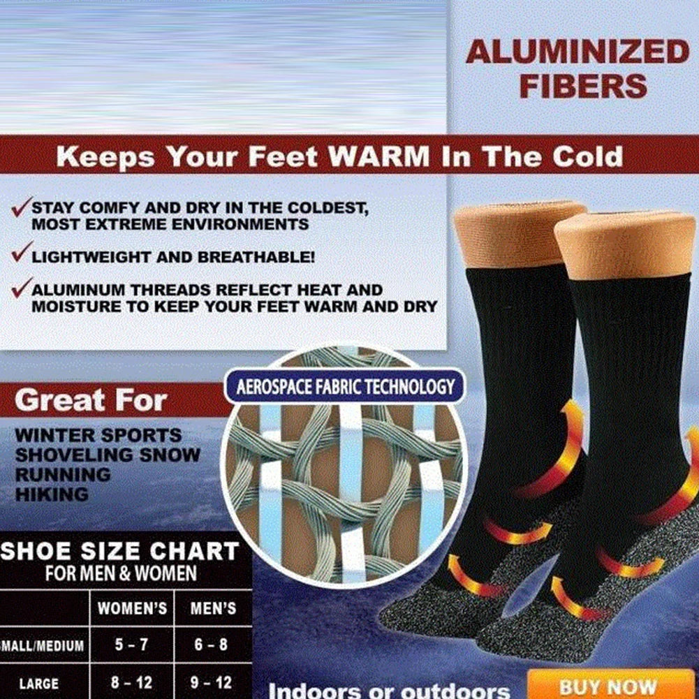 2Pairs Winter Thermal Heated Socks