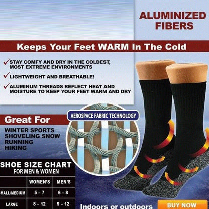 2Pairs Winter Thermal Heated Socks