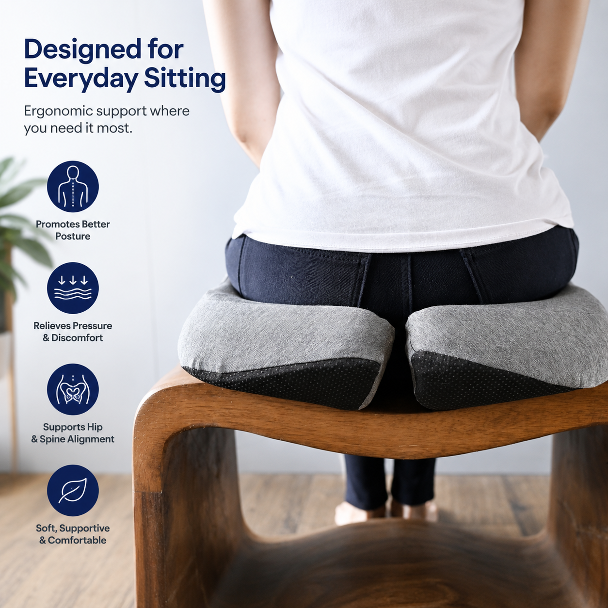 CloudSeat™ | Ergonomic Memory Foam Seat Cushion