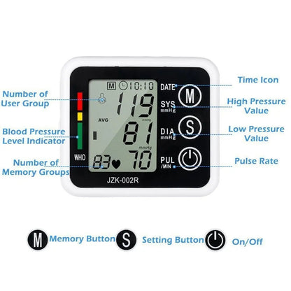 Digital Wrist Blood Pressure Monitor