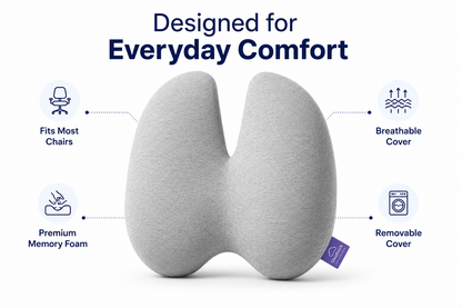 CloudBack™ | Ergonomic Memory Foam Lumbar Cushion