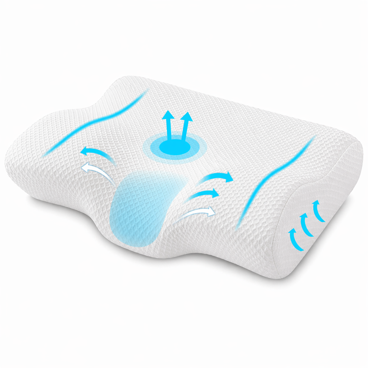 Ergonomic Contour Neck Support Pillow