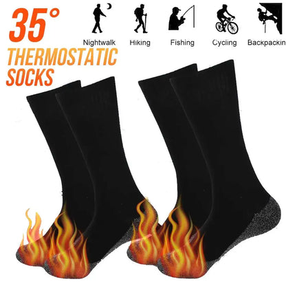 2Pairs Winter Thermal Heated Socks