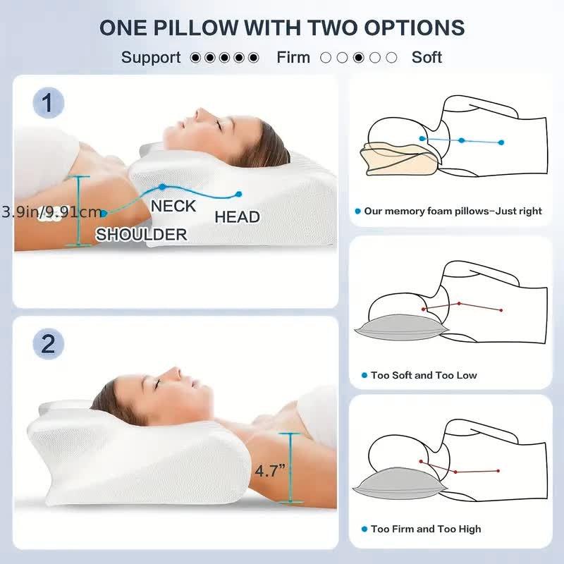 Ergonomic Butterfly Pillow